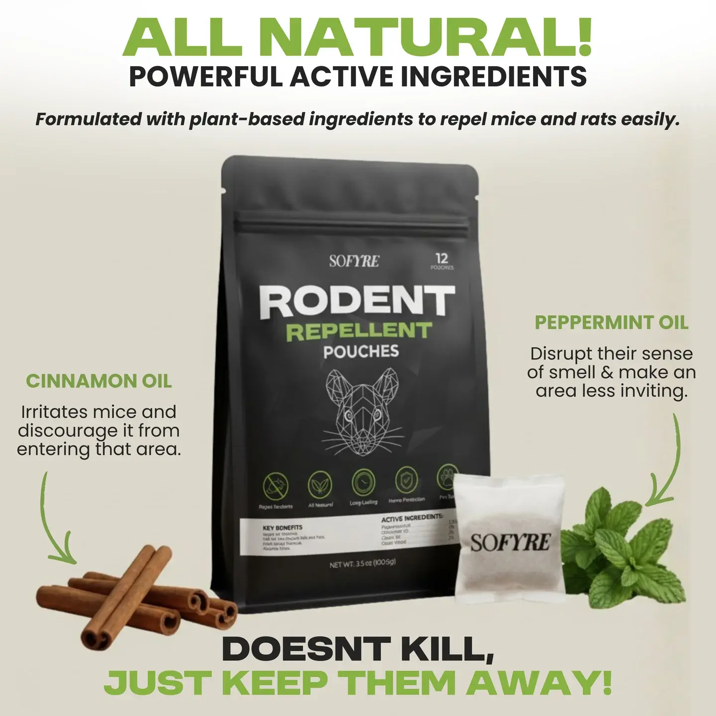Mole Repellent Pouches (Snap) - Image 5